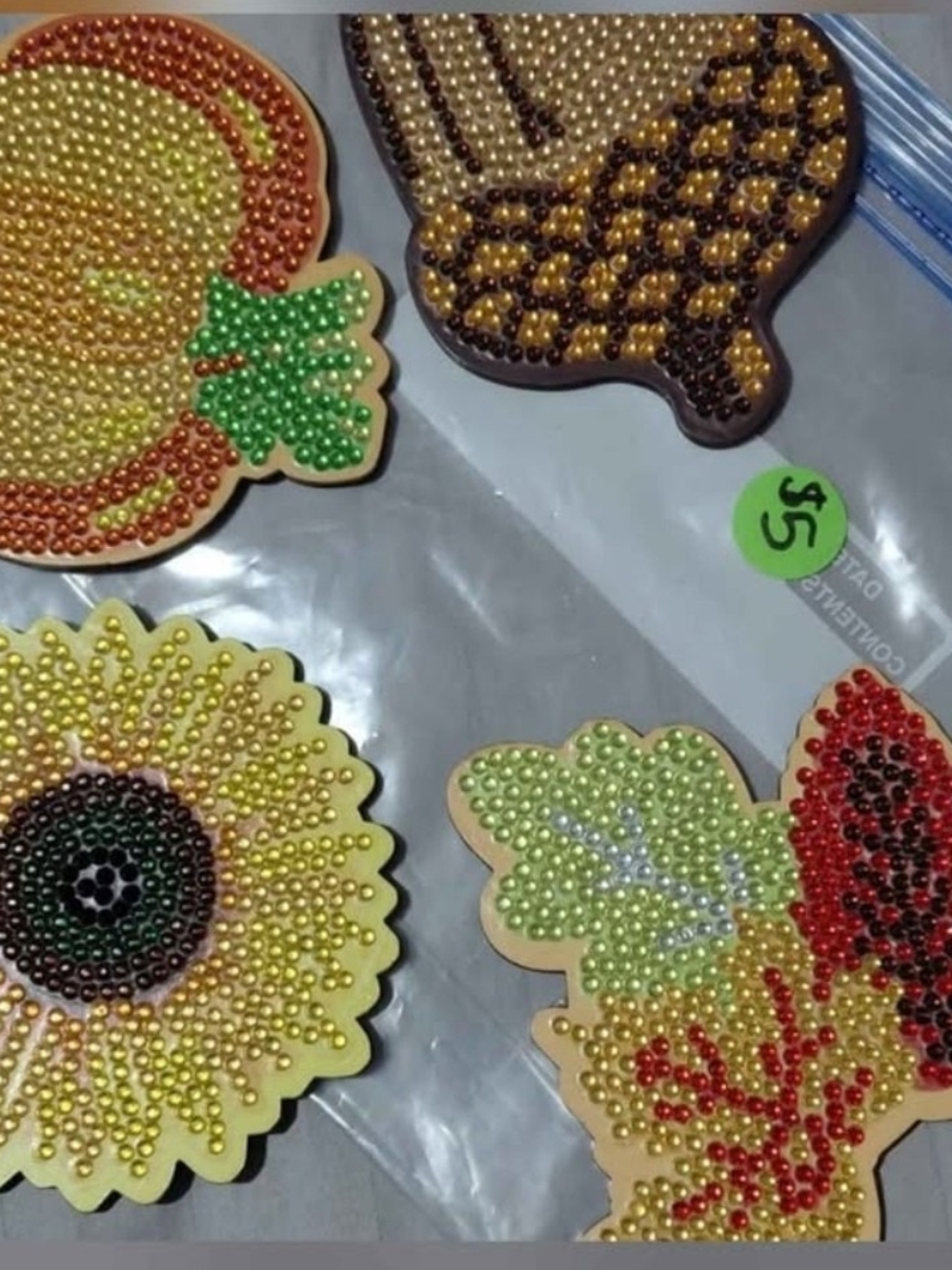 Decorative Diamond Decor - Sunflower & Autumn Leaves
